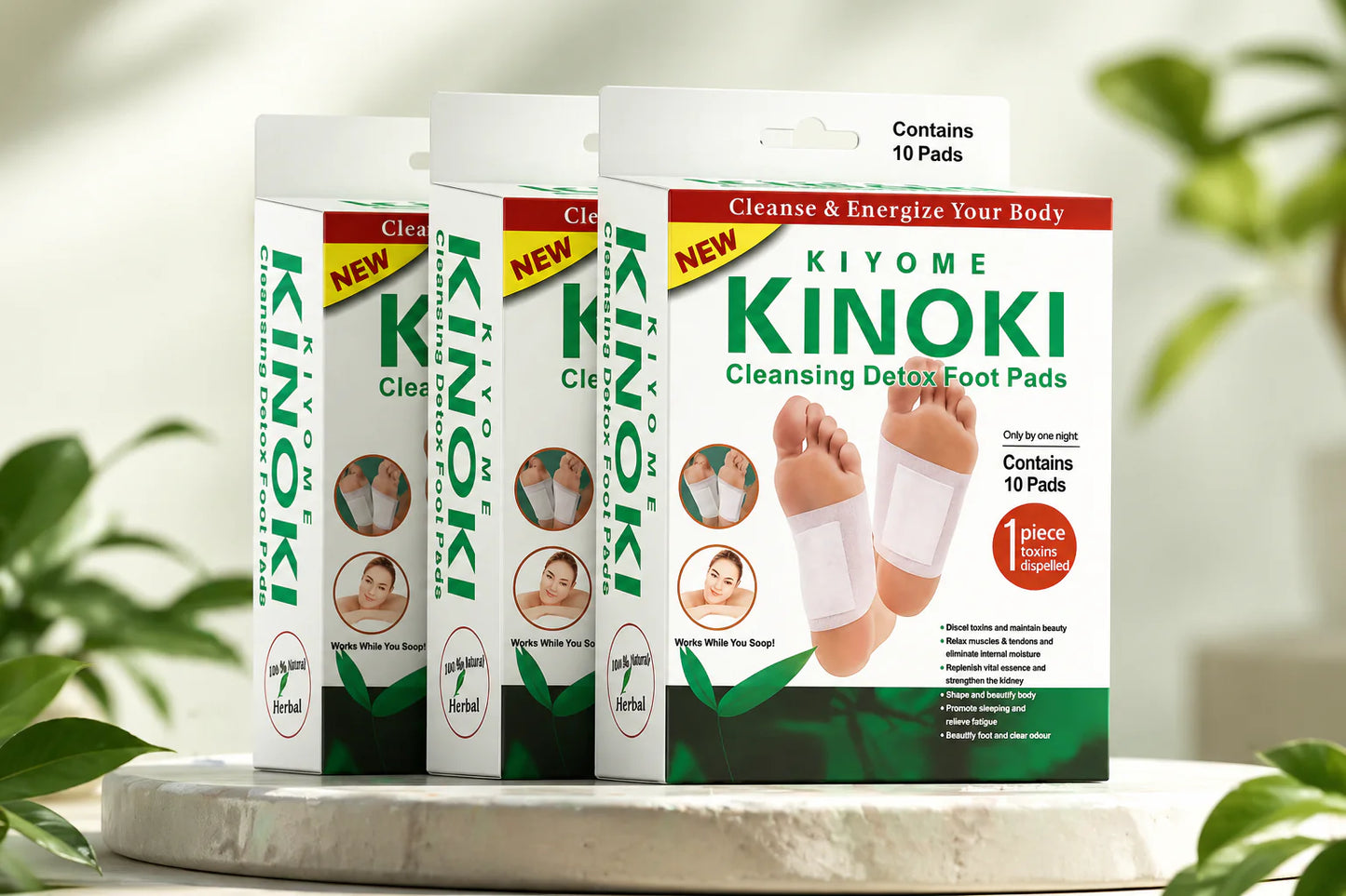 PARCHES DETOX KINOKI PARA PIES CAJA 30unidades