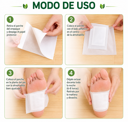 PARCHES DETOX KINOKI PARA PIES CAJA 30unidades