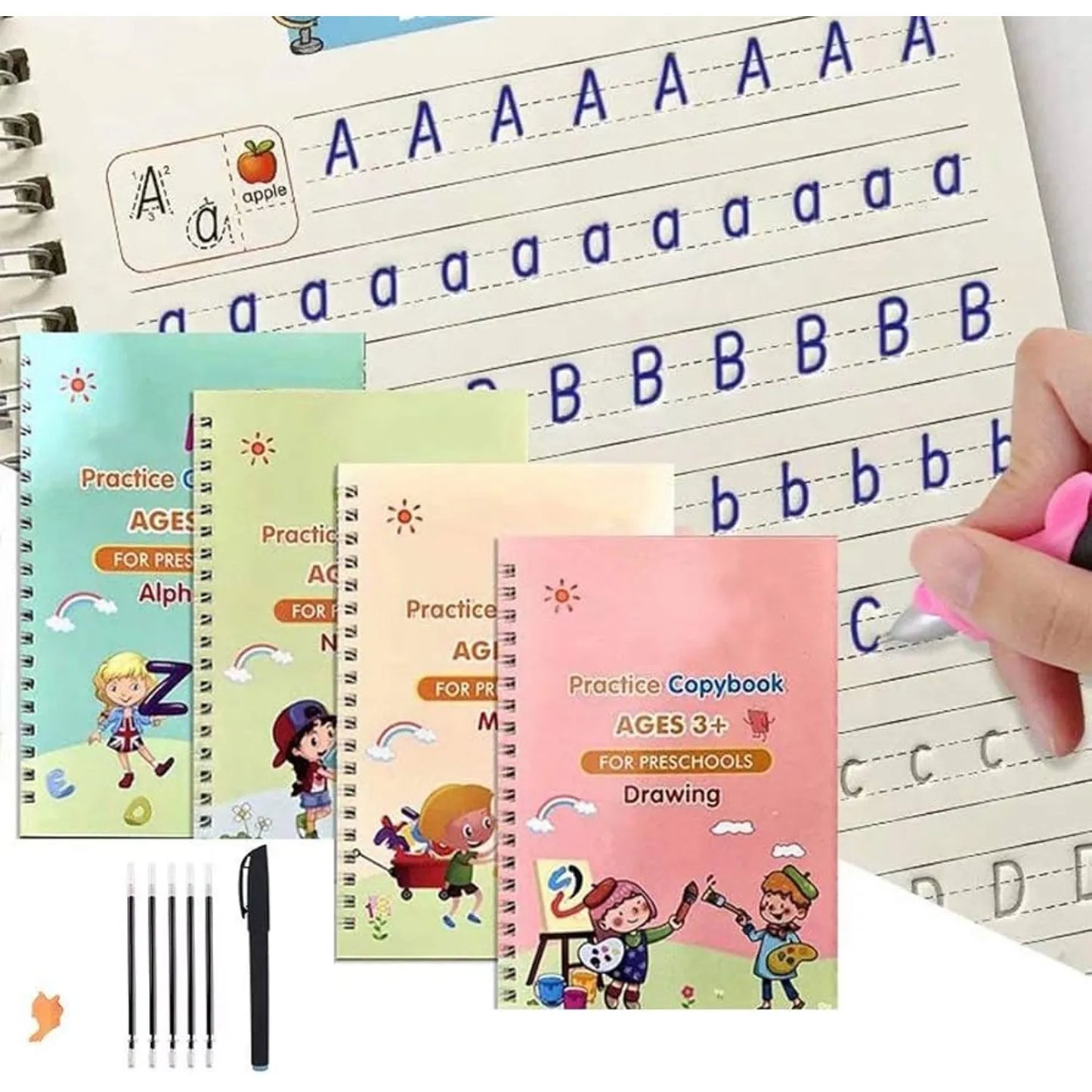 Kit de Caligrafía para Niños — Aprende Jugando X4